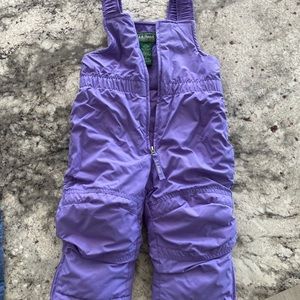 L.L. Bean 2t snow pants in purple
